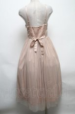 画像2: 【SALE】Fi.n.t / サテンチュールキャミワンピース  ベージュ S-25-04-28-034-CA-OP-HR-ZT407 (2)