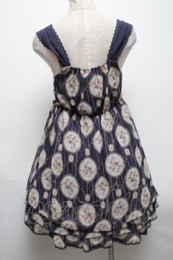 画像2: axes femme / ローズミラー柄チェーンチュニック  紺 S-25-04-28-038-AX-TO-AS-ZS
