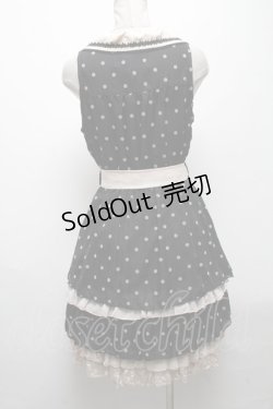 画像2: axes femme / ドットシフォン切替ワンピース  黒 S-25-04-28-046-AX-TO-HR-ZS