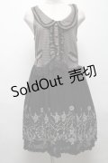 axes femme / ベスト切替ワンピース  黒 S-25-04-28-047-AX-TO-HR-ZS