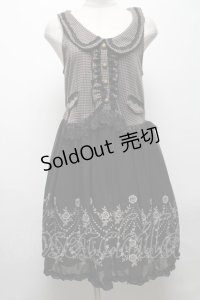axes femme / ベスト切替ワンピース  黒 S-25-04-28-047-AX-TO-HR-ZS