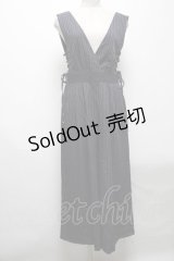 axes femme POETIQUE / ストライプコンビネゾン  紺 S-25-04-28-048-AX-OP-HR-ZS