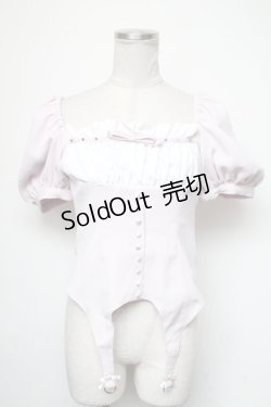 画像1: AVENCHUMU / Girls leather ribbon blouse  ピンク S-25-05-01-001-LO-TO-AS-ZS