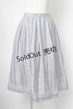 画像1: axes femme /オーナメント縦柄スカート  ラベンダー S-25-05-01-051-AX-SK-AS-ZS