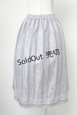 画像2: axes femme /オーナメント縦柄スカート  ラベンダー S-25-05-01-051-AX-SK-AS-ZS