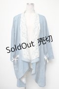 axes femme / レース切替デニムカーディガン  ブルー S-25-05-01-006-AX-CO-HR-ZI
