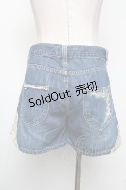 画像2: axes femme / デニムショートパンツ  ブルー S-25-05-01-059-AX-PA-AS-ZI