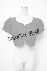 Emily Temple cute / ドットショートジャケット  黒 S-25-05-01-010-ET-TO-AS-ZS