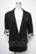 PUNK / 切替スウェットトップス  黒 S-25-05-01-012-PU-TO-HR-ZS