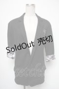PUNK / 切替スウェットトップス  黒 S-25-05-01-012-PU-TO-HR-ZS