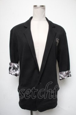 画像1: PUNK / 切替スウェットトップス  黒 S-25-05-01-012-PU-TO-HR-ZS