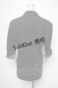 画像2: PUNK / 切替スウェットトップス  黒 S-25-05-01-012-PU-TO-HR-ZS
