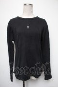 no future / プリント長袖プルオーバー  黒 S-25-05-01-014-PU-TS-HR-ZS