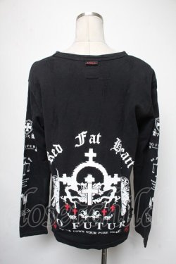 画像2: no future / プリント長袖プルオーバー  黒 S-25-05-01-014-PU-TS-HR-ZS