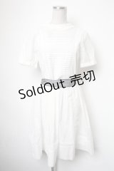 Jane Marple / レーストリミングのビスクドールワンピース  白 S-25-05-01-019-JM-OP-HR-ZS