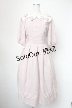 画像1: Melody BasKet / リボンいっぱいワンピース  ピンク S-25-05-01-025-LO-OP-HR-ZS