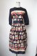画像1: Jane Marple / Strawberry label scarfのタブリエドレス  ネイビー S-25-05-01-026-JM-OP-HR-ZS (1)