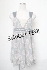 axes femme / ローズミラー柄チェーンチュニック  グリーン S-25-05-01-044-AX-TO-AS-ZS