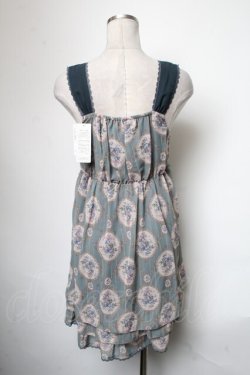 画像2: axes femme / ローズミラー柄チェーンチュニック  グリーン S-25-05-01-044-AX-TO-AS-ZS