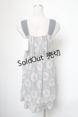 画像2: axes femme / ローズミラー柄チェーンチュニック  グリーン S-25-05-01-044-AX-TO-AS-ZS