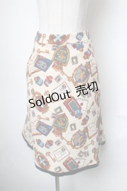 画像1: Jane Marple / オ-ルドライブラリースカート  オフ S-25-05-01-047-JM-SK-AS-ZS