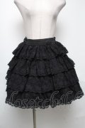 metamorphose / 総レースティアードスカート  黒 S-25-05-03-056-ME-SK-AS-ZS