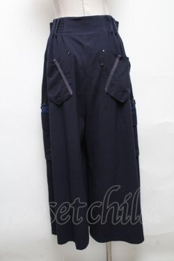 画像2: Ozz conte / ワイドパンツ  紺 S-25-05-03-059-OO-PA-AS-ZS