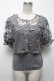 画像1: axes femme POETIQUE / 立体襟ブラウス×タンクセット  グレー S-25-05-03-009-AX-BL-HR-ZS (1)
