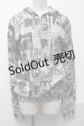 HYSTERIC GLAMOUR / ニュースペーパーptパーカー  グレー S-25-05-03-011-PU-TO-HR-ZS