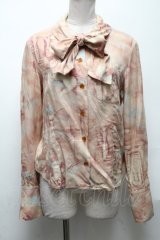 Jane Marple / 天使総柄ブラウス  ベージュ S-25-05-03-012-JM-BL-AS-ZS