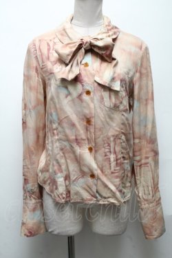 画像1: Jane Marple / 天使総柄ブラウス  ベージュ S-25-05-03-012-JM-BL-AS-ZS