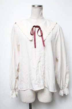 画像1: axes femme POETIQUE / ビッグカラープルブラウス  オフ S-25-05-03-002-AX-BL-HR-ZS