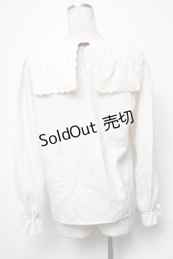 画像2: axes femme POETIQUE / ビッグカラープルブラウス  オフ S-25-05-03-002-AX-BL-HR-ZS