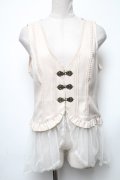 axes femme / チュールフリルベスト  キナリ S-25-05-03-003-AX-TO-HR-ZS