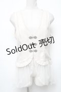 axes femme / チュールフリルベスト  キナリ S-25-05-03-003-AX-TO-HR-ZS