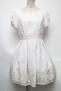 画像1: Rojita / ボーダーワンピース  白ｘピンク S-25-05-03-027-LO-OP-AS-ZS