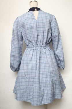画像2: axes femme POETIQUE / リブカットレイヤード風ワンピース  サックス S-25-05-03-032-AX-TO-HR-ZS