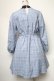 画像2: axes femme POETIQUE / リブカットレイヤード風ワンピース  サックス S-25-05-03-032-AX-TO-HR-ZS (2)