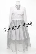 Ank Rouge / チュール重ねワンピース  グレーｘ黒 S-25-05-03-036-CA-OP-AS-ZS