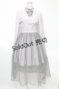 Ank Rouge / チュール重ねワンピース  グレーｘ黒 S-25-05-03-036-CA-OP-AS-ZS