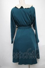 画像2: 【SALE】Fi.n.t / タイ付きドットクレリック衿ワンピース  グリーン S-25-05-03-039-CA-OP-HR-ZT321 (2)