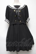 Ank Rouge / セーラーワンピース  黒ｘ白 S-25-05-03-041-CA-OP-AS-ZS