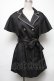 画像1: axes femme POETIQUE / ケープ付ロングベスト  黒 S-25-05-03-042-AX-TO-HR-ZS (1)