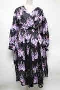 axes femme / カシュクールワンピース  黒 S-25-05-03-043-AX-OP-HR-ZS