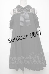 Ank Rouge / プリーツワンピース  黒 S-25-05-03-045-CA-OP-AS-ZS