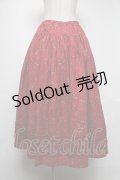 PINK HOUSE / PINK HOUSE×Vermeerist BEAMS花柄スカート  赤 S-25-05-05-052-LO-SK-AS-ZS