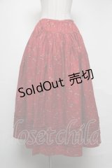 PINK HOUSE / PINK HOUSE×Vermeerist BEAMS花柄スカート  赤 S-25-05-05-052-LO-SK-AS-ZS