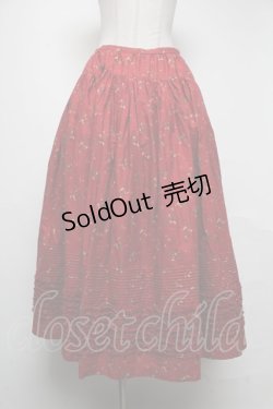 画像1: PINK HOUSE / PINK HOUSE×Vermeerist BEAMS花柄スカート  赤 S-25-05-05-052-LO-SK-AS-ZS