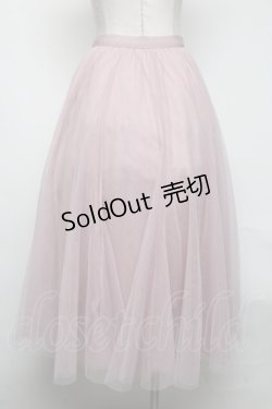 画像2: axes femme / ロングチュールスカート  ピンク S-25-05-05-054-AX-SK-AS-ZI