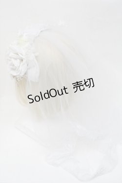 画像4: LOLITA / ヴェール付きカチューシャ  白 S-25-05-05-1004-LO-AC-AS-ZS